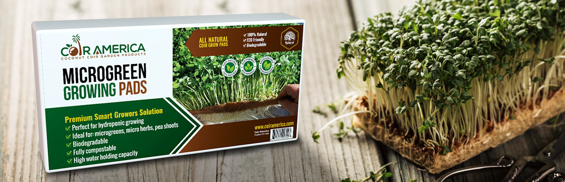 All Natural Microgreen Coir Grow Pads