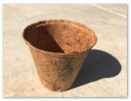 Coir America 3 inch Round Coir Pot